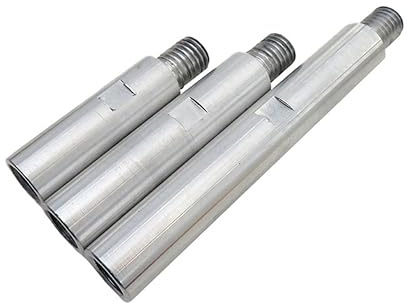 Disttocate 3 PCS Angle Grinder Extension Rod Silver Aluminum Alloy 75/100/140MM M14 Thread Brush Head Extension Rod Grinder Adapter Rod