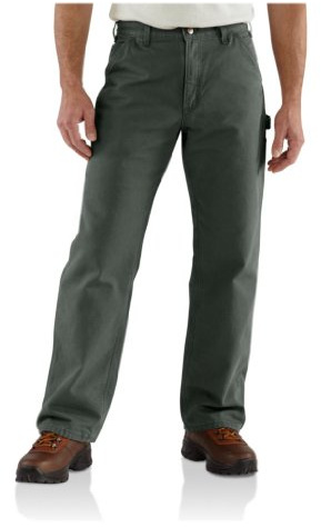 Carhartt Herren Lockere, gerade, Gewaschene Latzhose mit Entenfutter B111