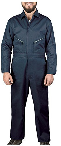 Walls Arbeitsoverall für Herren, langärmelig, Twill-Overall - Blau - 56 DE/Kurze Schlauch
