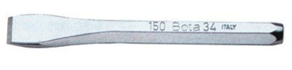 Beta 34 150 - Scalpelli piatti tipo normale cromati
