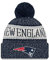 New Era ONF18 Sport Knit Bommelmütze New England Patriots Blau, Size:ONE Size