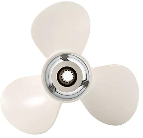3-Blatt-Motor-Propeller, Propellerblatt aus Aluminiumlegierung für Motorräder, 11 5 / 8x11-G 3 Flügel Aluminium Propeller Außenborder für 40-60 PS