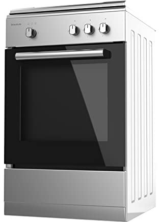 Taurus CIG3FIXMG - Cocina de gas butano independiente, 9850W potencia equivalente total, 3 quemadores, preparada para gas, válvulas de seguridad, 43L capacidad horno, tapa metálica, acero inoxidable