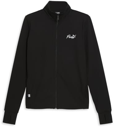 PUMA Damen Live in Stretchjacke mit durchgehendem Reißverschluss (in Übergrößen erhältlich) Jacke, Schwarz, 3X