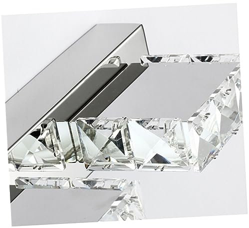UKCOCO Kristall Led Badezimmerspiegelleuchte Mehrfachkopf Kristall 9w Reinweiß Wandleuchte Badlicht Ohne Blendung Augenschutz Bad Waschtisch Beleuchtung
