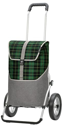 ANDERSEN Royal Shopper Gese Shopping Trolley 46 L Spacious High Quality Reflector Aluminium Foldable Smooth Running Green