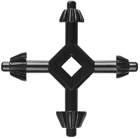 Jawfait Llave de portabrocas 4 en 1, llave de taladro profesional, llave universal, mini portabrocas eléctrico fácil de transportar