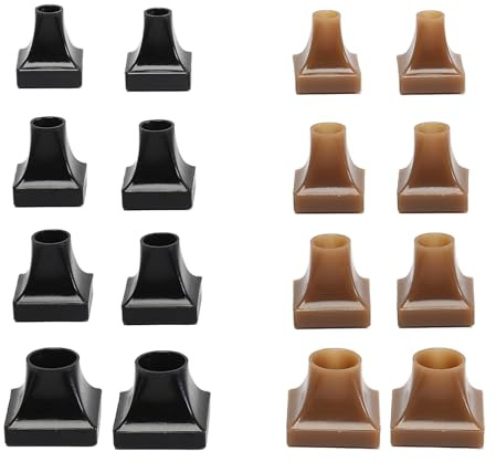 Eterspr 16-delat paket i svart och aprikos skyddsfodral för högklackat, halkfritt skydd för högklackade, kan dämpa högklackade, absorbera stötar och skydda mot slitage
