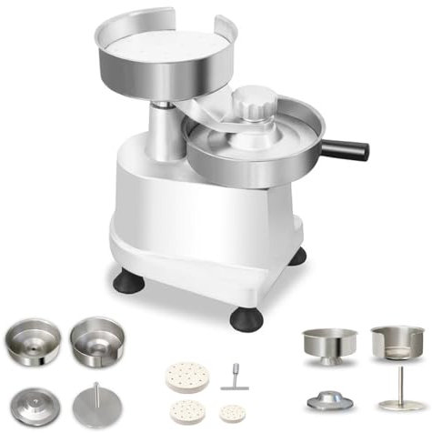 Chef Prosentials Three-in-One Size Burger Press, 3 Convertible Mold (4&5&6 inch), Smash Hamburger Machine Maker for Perfectly Grilled Burgers, Commercial Beef Meat Patty Maker (4+5+6)