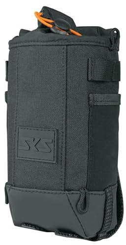 SKS GERMANY URBAN STEM Bag multifunktionale Fahrradtasche (viele Anbringungsmöglichkeiten, Schnellzugriff, Wasserabweisend, für Lenker, Sattel oder Oberrohr, Reflektierend), Schwarz