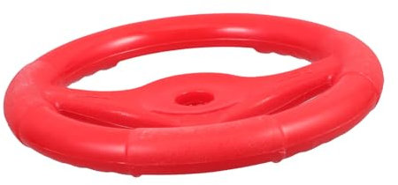 VICASKY Children's Steering Wheel Toy for Boys and Girls Rocking and Bumper Cars, Red Plastic Boys and Girls Vehicle Steering Wheel Replacement Accessory for Toddler Pretend Play