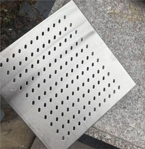Canaletta Scolo Acqua Piccola Vasca Di Raccolta Per Drenaggio, Copertura Piatta Per Trincea Di Drenaggio Per Esterno Interno, 35 30 25 20 Cm Di Larghezza(Lxw 30x30/12x12in)