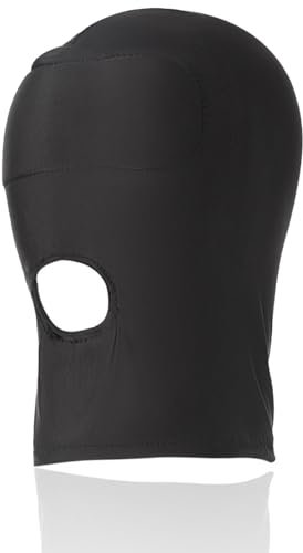 Xgvzs 1 PCS Full Cover Hood Mask Elastic Black Breathable Head Mask Open-Mouth Masks for Adult Cosplay Parties Carnival Dress-up