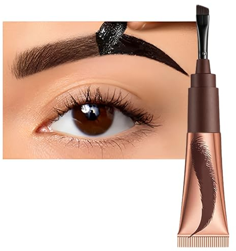 Tattoo Brow Tint Peel Off, Eyebrow Gel Tint, Semi-Permanent Colour Eyebrow Dye, Lasts Up To 5 Days, Waterproof Long-Lasting Natural, Suitable For Sparse Eyebrows (03# AUBURN) (04# CHOCOLATE)