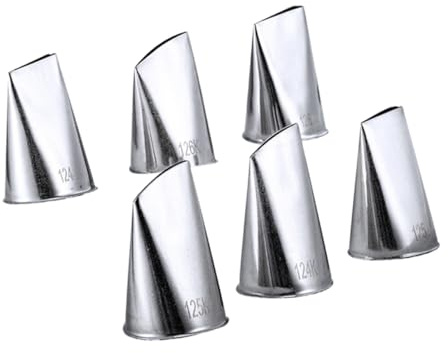 BESTYASH 6pièces Lot de Douilles pour Glaçage De Gâteaux Décoration DIY Et Jeu De Douilles De Cuisson
