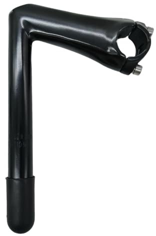 LOVIVER Bike Stem Quill Stem Aluminum Alloy Repair Component Riser 25.4mm Handlebar for Mountain Bike Outdoor Cycling Riding, Black