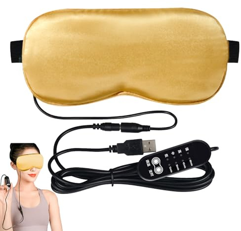 Parche térmico para los ojos - calmante en relieve, almohada terapéutica moderna, funda para dormir, cojín cómodo para la piel, correa suave para calentar la cara, protección de escudo de