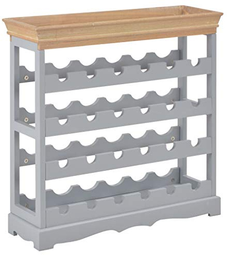Fristående vinskåp och rack svart och brun MDF rymmer 24 flaskor 70 x 28 x 70 cm snyggt kök bar matsal bänkskiva förvaring och display