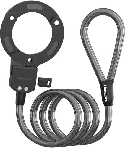 Honszex Scooter Lock, Scooter Locks Anti Theft, Bike Lock 43.3 inch, Cable Lock-Anti-Theft for Electric Scooters, Kids’ Scooters, E-Bikes, Strollers, Electric Scooter Accessories
