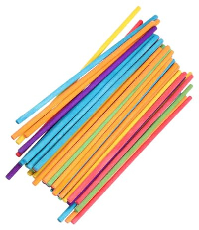 Veemoon 150 Bâtons de Musique Rythmique en Bois Colorés 20 X 0,5 Cm, Lot de 150 Pièces, Instruments de Percussion pour Garçon et Filles, Jouets Éducatifs pour Apprentissage Musical