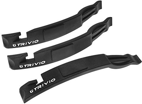 Trivio - Fahrradwerkzeug Reifenheber Schwarz Set 3 Stück - Leicht, langlebig, vielseitig - Bandenwechsel leicht gemacht!