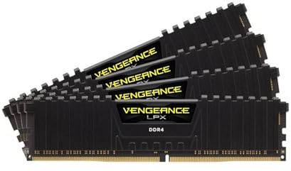 Corsair Vengeance LPX 64GB (4x16GB) DDR4 2400MHz C14 XMP 2,0 High Performance Desktop Arbeitsspeicher Kit, Schwarz