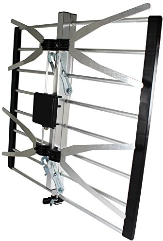 Metronic 425005 Antenne d'extérieur Panneau 26 dB - filtre 4G - Fiche F - 4K