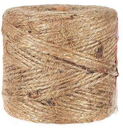 GOLBERG G Natürliche Jute-Schnur – Garten-Seil – langlebige Packschnur, umweltfreundlich 1.5 MM - 450 FT