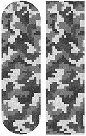 Mnsruu Digital Camouflage Skateboard Griptape 1 Blatt Scooter Deck Sandpapier 22,9 x 83,8 cm