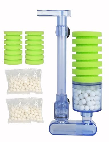 boxtech Aquarium Filter, Zubehör für Aquarium Filter, leiser Biorb Filter für kleine und große Aquarien (Single Sponge Green)