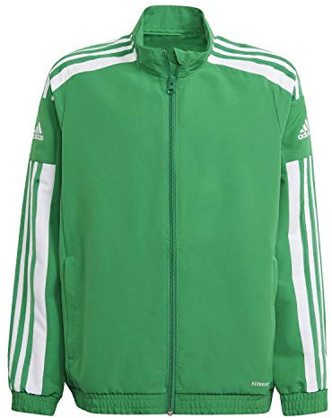 adidas Unisex Kinder Squadra 21 Presentation Jacket, Team Green / White, 15-16 Years