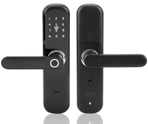 Smart Fingerprint Türschloss Fingerabdruck/Karte/Passwort/App/Schlüssel 5 in 1 Elektronisches Türschloss Entsperren Touchscreen Passwort Sicherheitssperre
