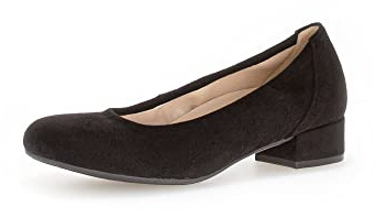 Gabor Escarpins Classiques pour Femme, Chaussures à Talons pour Femme, Semelle Interchangeable, Noir, 36 EU
