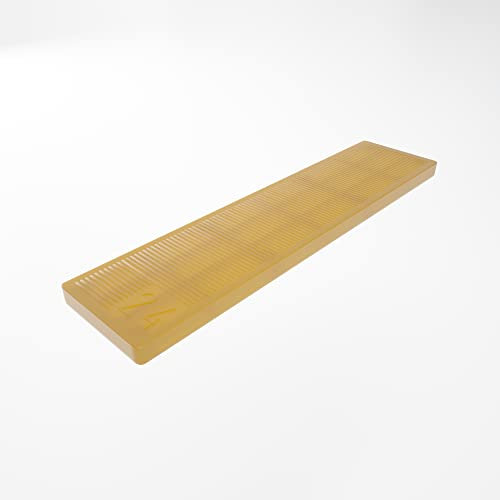 BAUHELD® Universal Glazing Blocks 30 x 100 x 4 mm [Pack of 500] - Yellow Window Spacers Wedges Made of Plastic - Suitable as Underlay Plates, Plastic Plates, Underlays, Balance Plates