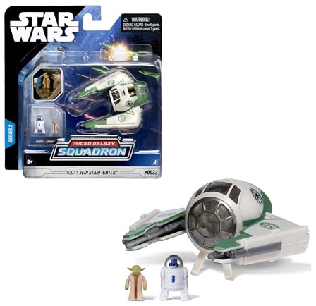 Bizak Star Wars Nave Jedi Starfighter di Yoda, 8 cm, include 2 personaggi (62610008)