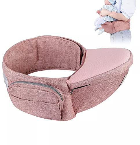 babyhüftsitz Babytrage Hüftsitz Ergonomischer Taillen-Babysitz für Neugeborene Kleinkinder & Kinder 3 in 1 Baby Fronttrage Neugeborenes bis Kleinkind in Pink