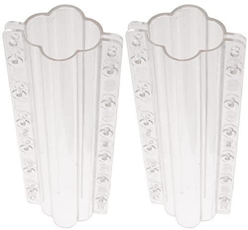 Kichvoe 2pezzi Stampo per Coltivazione di Cetrioli di Stampi per Coltivazione di Verdure Design Forma di Fiore di Prugna Realizzato in Policarbonato Resistente al Sole Alte Temperature Fac