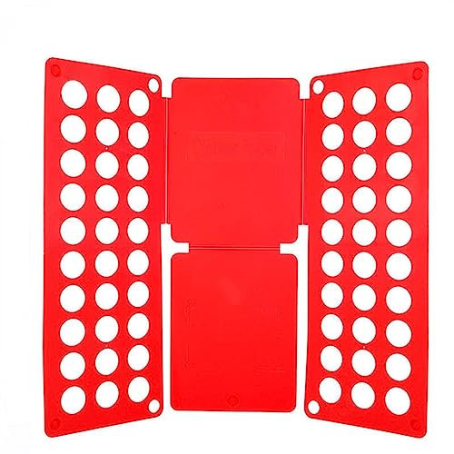 BORSAD Adulte Plieur De Vetement Enfant Plieuse Linge Plieur De Linge (Couleur : Rouge, Size : Adulte)