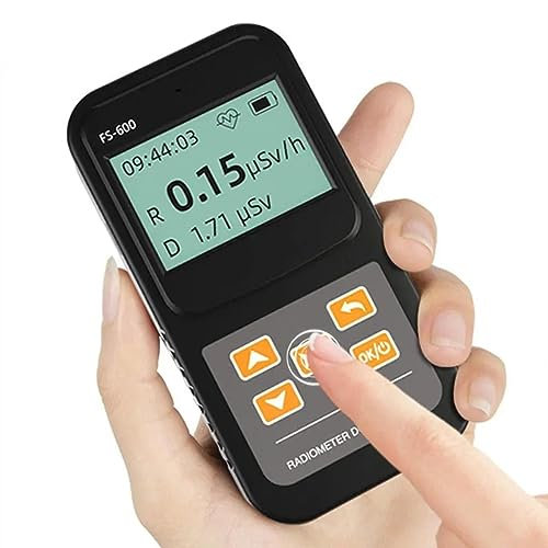 VIDECOR Counter Nuclear Radiation Detector, Professionelles, Hochpräzises Radioaktives Detektormessgerät, Beta-Gamma-Röntgenstrahlen-Datentester, Marmordosimeter