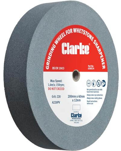 Clarke 200 x 40 x 12mm Fine Grinding Wheel for CWS200B