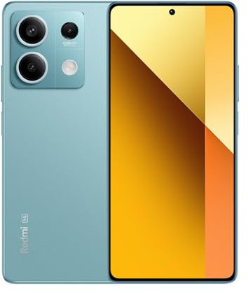 Xiaomi Redmi Note 13 5G Ocean Teal - Smartphone 8+256GB, MediaTek Dimensity 6080, 108MP triple camera, 33W fast charging, 5000mAh, dust and water protection (UK Version + 2 Years Warranty)