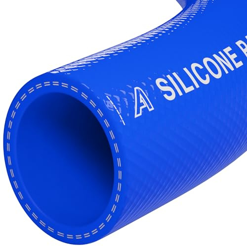 10mm x 18mm Silicone 2 Ply Rubber Flexible Hose 1 Metre Heater Radiator Coolant Vacuum Water Air Tubing Blue