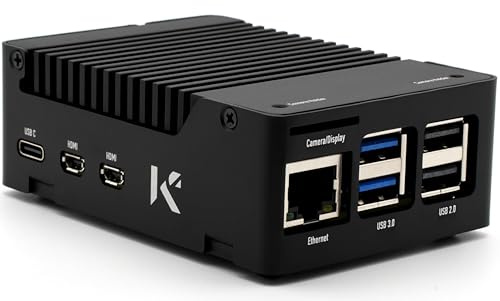 KKSB Aluminiumgehäuse für Raspberry Pi 5 - Aluminiumkühlkörper für Passive Kühlung inklusive