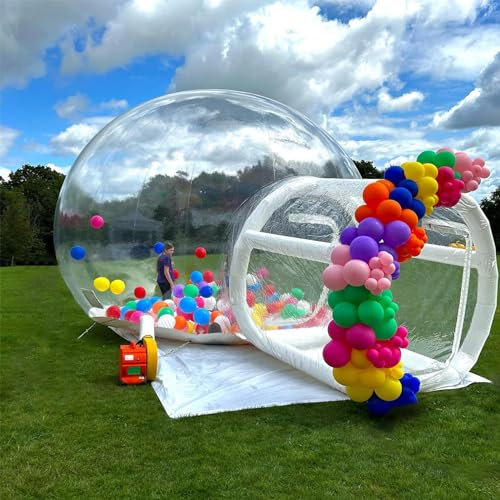 Großes Aufblasbares Blasenzelt Mit Kuppel, 13 Fuß Durchmesser, Mit Gebläse Und Pumpe, Handelsübliches PVC-Blasenzelt, Haus Mit Durchsichtigem Kuppelballon Für Hochzeiten