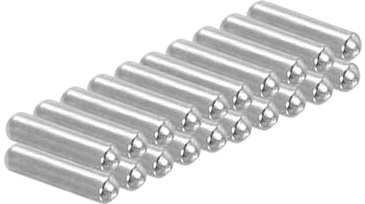PATIKIL 20 Stück 304 Edelstahl Dübelstifte 1mm Durchmesser, 4mm Länge Rundkopf Sicherungsbolzen Regalstifte für Kleiderschrank Kommode Schrank Bücherregal Industrie Haushalt Möbel Regale