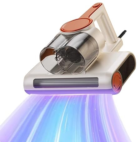 Milbensauger für Matratzen,14KPA Milbenstaubsauger mitmit UV-Licht&65℃ Heißluft,Staubsensor, Negativ-Ionen-Funktion zur Luftreinigung,HEPA-Filter Heißluftfunktion Staubmilben-Sensor Ultraschall 400