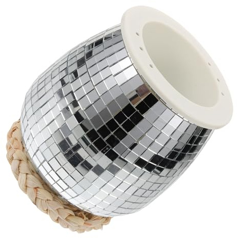 UPKOCH Hanging Basket Ornaments Disco Ball Planter for Indoor Plants Modern Style Decorative Balcony Planter Novelty Disco Ball Plant Pot