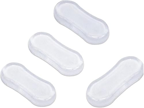 Set di 4 paracolpi trasparenti per sedile WC, in silicone forte adesivo, paracolpi per sedile WC, cuscinetti in gomma per casa, hotel e ospedali