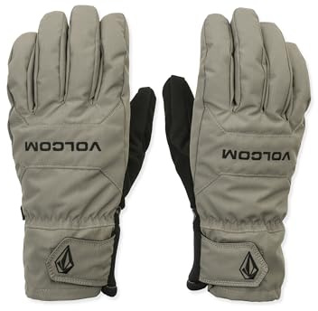 Volcom Men's Nyle Snowboard Gloves – Waterproof Insulated Gloves Silicone Grip Palm, Military, Medium