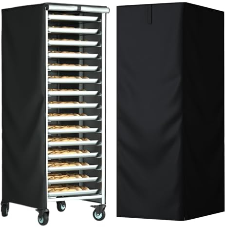 Generico Copertura per Griglia Pane | Copri Scaffale da Forno Antipolvere con Cerniera,per Cucina Camera da Letto Guardaroba Ingresso Balcone Garage